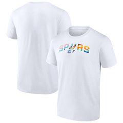White San Antonio Spurs Pride T-Shirt | NBA