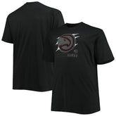 Black Atlanta Hawks Big & Tall Pop T-Shirt | NBA