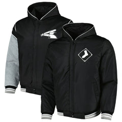 Chicago White Sox JH Design Reversible Fleece Full-Snap Hoodie Jacket - MLB Jackets