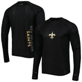 New Orleans Saints MSX by Michael Strahan Interval Long Sleeve Raglan T-Shirt | NFL Discount