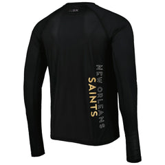 New Orleans Saints MSX by Michael Strahan Interval Long Sleeve Raglan T-Shirt | NFL Discount