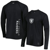 Las Vegas Raiders MSX by Michael Strahan Interval Long Sleeve Raglan T-Shirt | NFL New