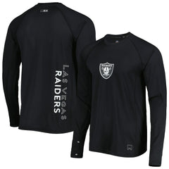 Las Vegas Raiders MSX by Michael Strahan Interval Long Sleeve Raglan T-Shirt | NFL New