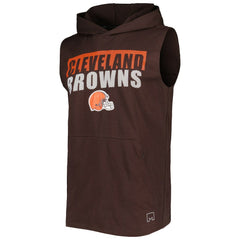 Cleveland Browns MSX by Michael Strahan Relay Sleeveless Pullover Hoodie | NFL Hot