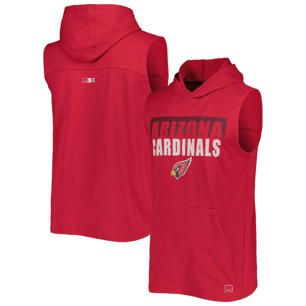 Arizona Cardinals MSX by Michael Strahan Relay Sleeveless Pullover Hoodie | NFL New