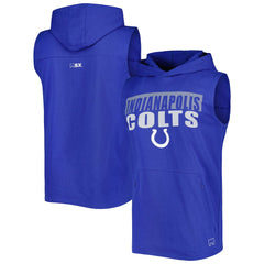 Indianapolis Colts MSX by Michael Strahan Relay Sleeveless Pullover Hoodie | NFL Discount