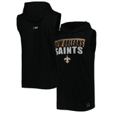 New Orleans Saints MSX by Michael Strahan Relay Sleeveless Pullover Hoodie | NFL New