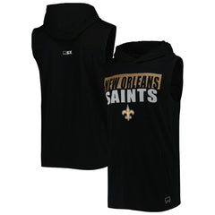 New Orleans Saints MSX by Michael Strahan Relay Sleeveless Pullover Hoodie | NFL New
