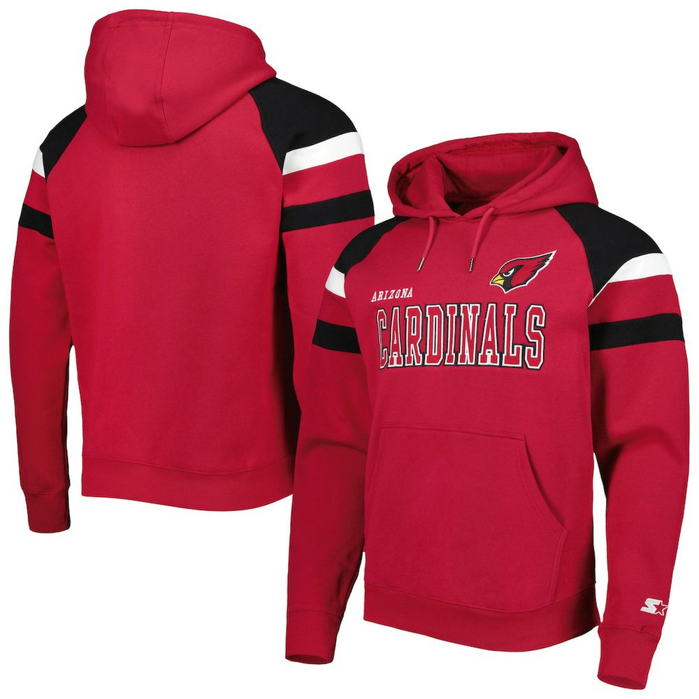 Arizona Cardinals Starter Draft Fleece Raglan Pullover Hoodie | NFL Outlet