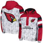 Arizona Cardinals Starter Thursday Night Gridiron Raglan Half-Zip Hooded Jacket | NFL US