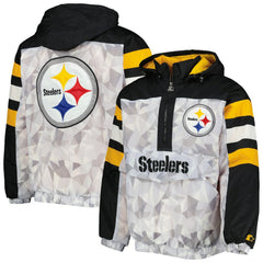 Pittsburgh Steelers Starter Thursday Night Gridiron Raglan Half-Zip Hooded Jacket | NFL On sale
