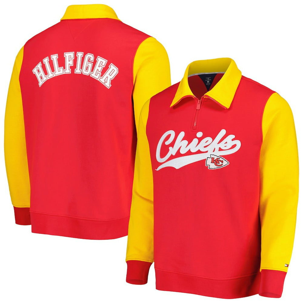 Kansas City Chiefs Tommy Hilfiger Aiden Quarter-Zip Sweatshirt | NFL On sale