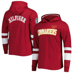 Washington Commanders Tommy Hilfiger Alex Long Sleeve Hoodie T-Shirt | NFL Sale