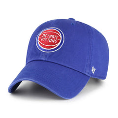 Royal Detroit Pistons '47 Core Logo Clean Up Adjustable Hat sale | NBA