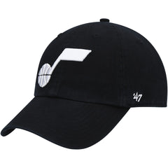 Black Utah Jazz '47 Core Logo Clean Up Adjustable Hat | NBA