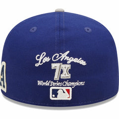 Los Angeles Dodgers New Era 2020 World Series Champions Letterman 59FIFTY Fitted Hat - MLB Hats