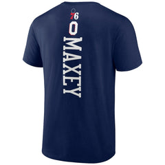 Navy Tyrese Maxey Philadelphia 76ers Playmaker T-Shirt | NBA