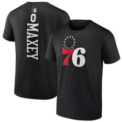 Black Tyrese Maxey Philadelphia 76ers Playmaker T-Shirt | NBA