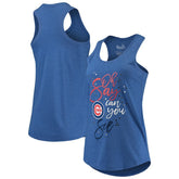 Chicago Cubs Touch Women's Americana Tri-Blend Racerback Tank Top - MLB Tanks