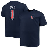 Cleveland Guardians Big & Tall Father's Day #1 Dad T-Shirt - MLB T-shirts