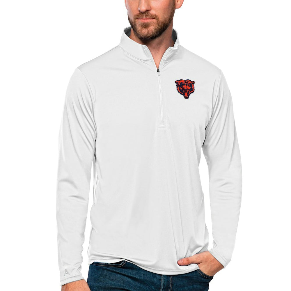 Chicago Bears Antigua Tribute Quarter-Zip Lightweight Pullover Top | NFL On sale