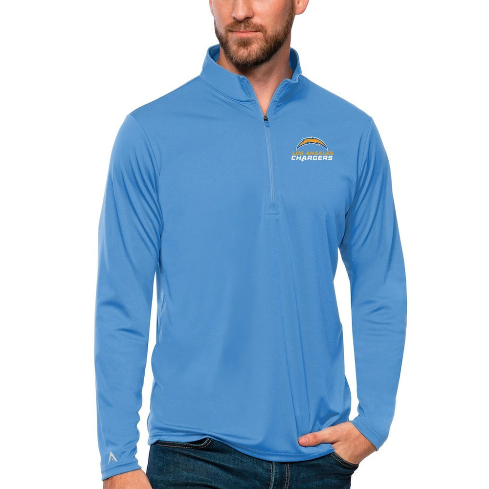 Los Angeles Chargers Antigua Tribute Quarter-Zip Lightweight Pullover Top | NFL Discount