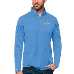Los Angeles Chargers Antigua Tribute Quarter-Zip Lightweight Pullover Top | NFL Discount