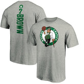 Heathered Gray Jaylen Brown Boston Celtics Playmaker Name & Number T-Shirt | NBA