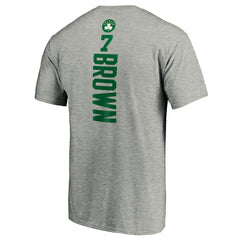Heathered Gray Jaylen Brown Boston Celtics Playmaker Name & Number T-Shirt | NBA