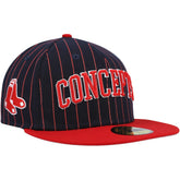 Boston Red Sox New Era Concepts Pinstripe 59FIFTY Fitted Hat - MLB Hats