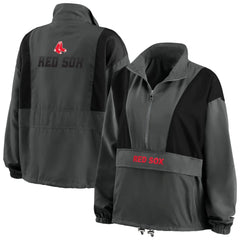 Boston Red Sox WEAR by Erin Andrews Women's Packable Half-Zip Jacket - MLB Jackets