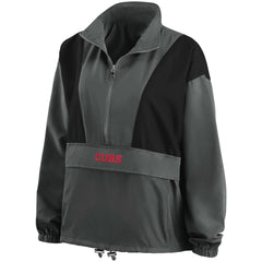 Chicago Cubs WEAR by Erin Andrews Women's Packable Half-Zip Jacket - MLB Jackets
