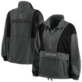 Chicago White Sox WEAR by Erin Andrews Women's Packable Half-Zip Jacket - MLB Jackets