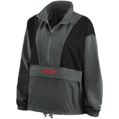 Minnesota Twins WEAR by Erin Andrews Women's Packable Half-Zip Jacket - MLB Jackets