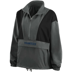 New York Yankees WEAR by Erin Andrews Women's Packable Half-Zip Jacket - MLB Jackets