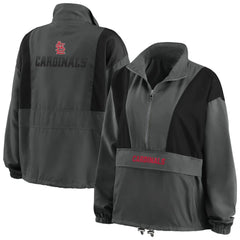 St. Louis Cardinals WEAR by Erin Andrews Women's Packable Half-Zip Jacket - MLB Jackets