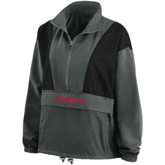 Washington Nationals WEAR by Erin Andrews Women's Packable Half-Zip Jacket - MLB Jackets
