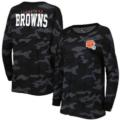 Cleveland Browns Women's Camo Long Sleeve T-Shirt | NFL Sale