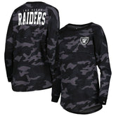 Las Vegas Raiders Women's Camo Long Sleeve T-Shirt | NFL Sale