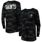 New Orleans Saints Women's Camo Long Sleeve T-Shirt | NFL Sale