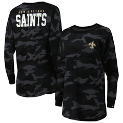 New Orleans Saints Women's Camo Long Sleeve T-Shirt | NFL Sale
