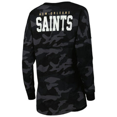 New Orleans Saints Women's Camo Long Sleeve T-Shirt | NFL Sale