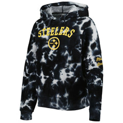 Pittsburgh Steelers Women's Cloud Dye Fleece Pullover Hoodie | NFL Hot