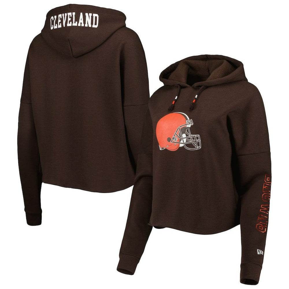 Cleveland Browns Women's Foil Sleeve Pullover Hoodie | NFL Online