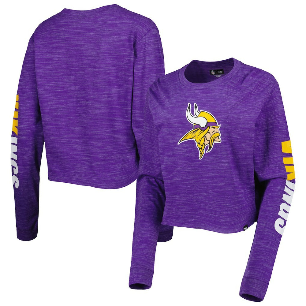 Minnesota Vikings Women's Crop Long Sleeve T-Shirt | NFL Online