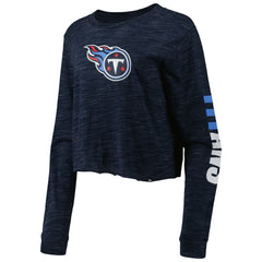 Tennessee Titans Women's Crop Long Sleeve T-Shirt | NFL Outlet
