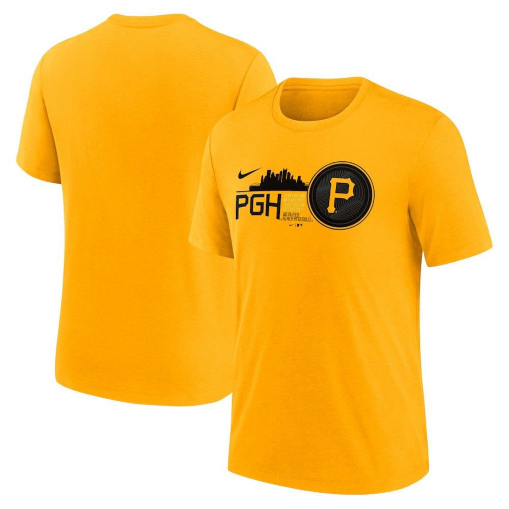 Pittsburgh Pirates Nike City Connect Tri-Blend T-Shirt - MLB T-shirts
