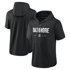 Baltimore Orioles Nike City Connect Short Sleeve Pullover Hoodie - MLB Hoodies
