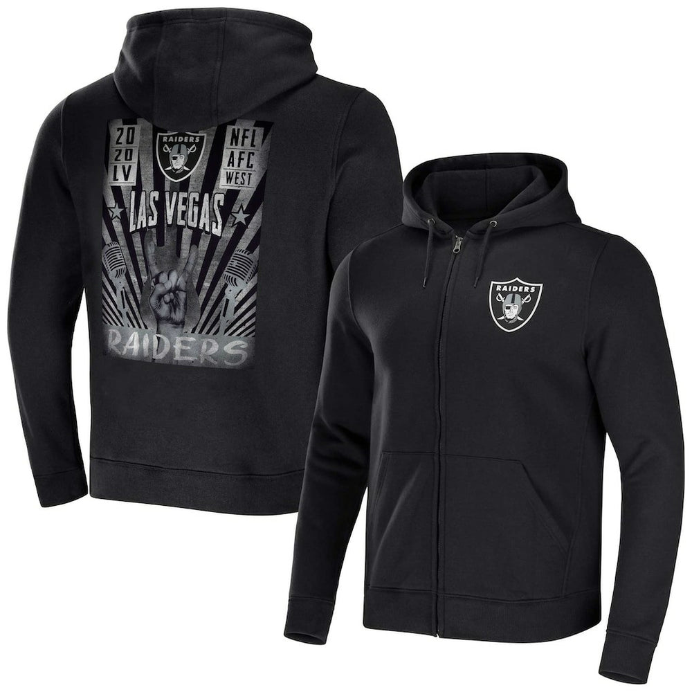 Las Vegas Raiders NFL x Darius Rucker Collection Rocker Full-Zip Hoodie | NFL Hot