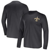 New Orleans Saints NFL x Darius Rucker Collection Team Long Sleeve Pocket T-Shirt | NFL Hot